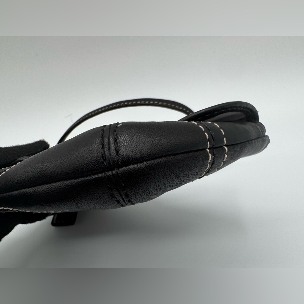 Coach Black SOHO Leather Wristlet with Buckle Detail | Very Good Condition - Picture 8 of 11